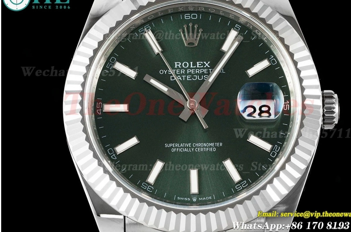 Stk SS EWEF SS Jub Datejust 41mm 126334 A3235 Green 0404